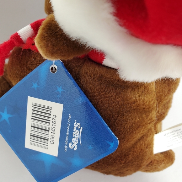 Kris Moose Vintage Sears Holiday Christmas Moose Plush 2005 - Picture 5 of 6